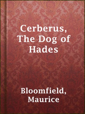 cover image of Cerberus, The Dog of Hades